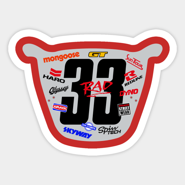 RAD 33 Sticker by reigedesign